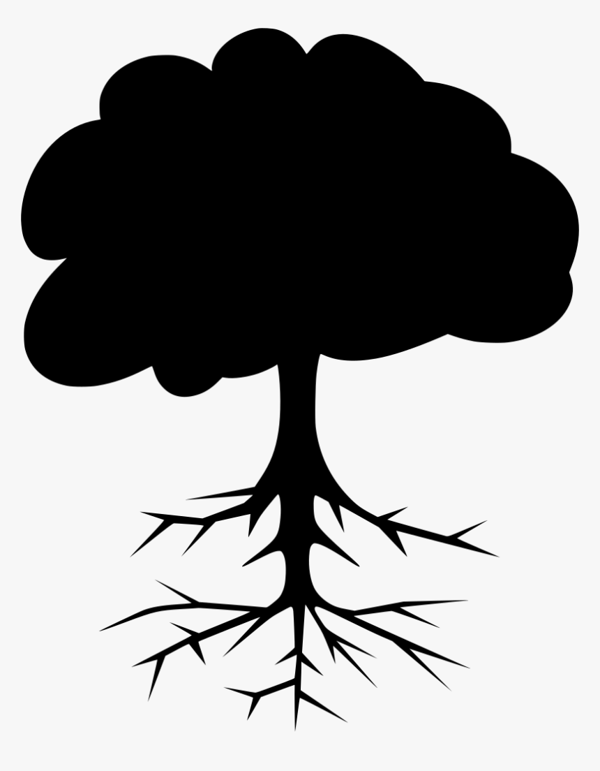 Roots - Black Tree Clip Art, HD Png Download, Free Download