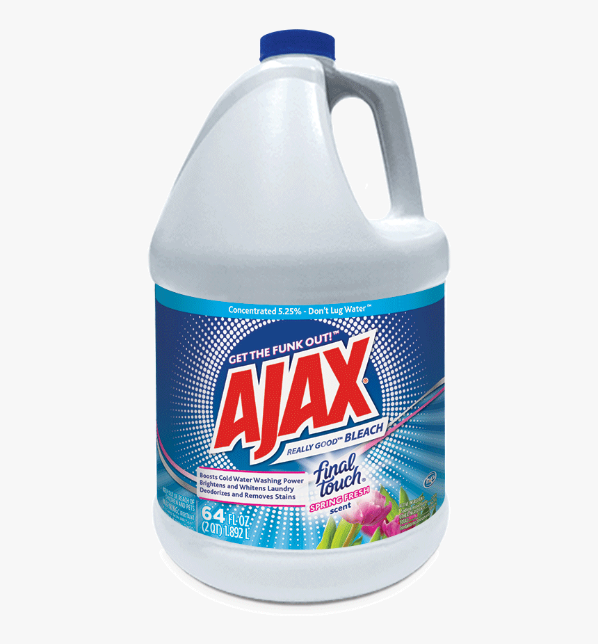 Ajax Laundry Bleach - Bottle, HD Png Download, Free Download