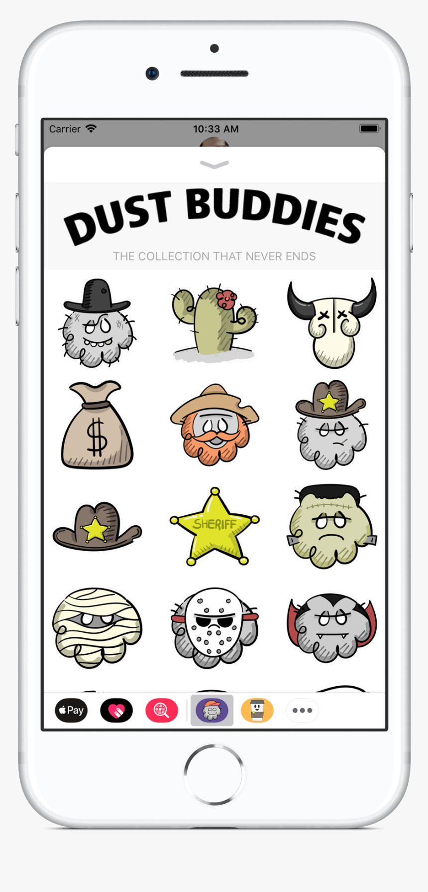 Ios Stickers Iphone8 - Cartoon, HD Png Download, Free Download