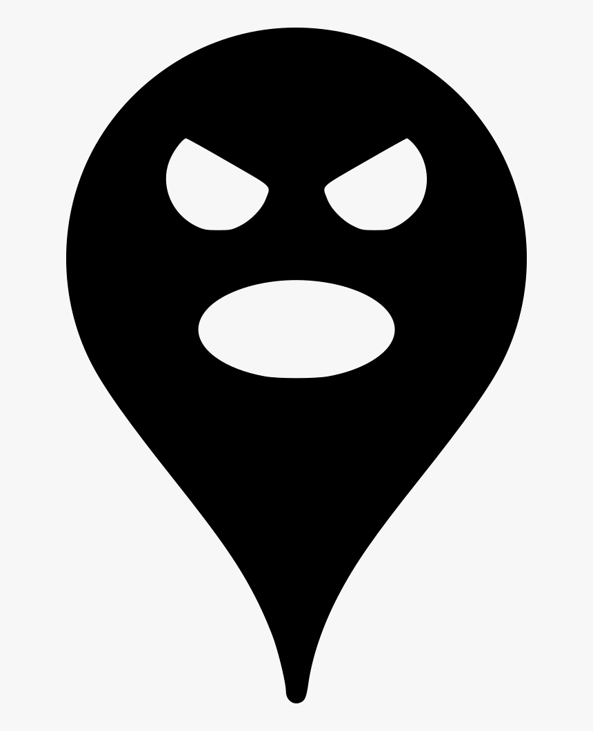 Scream - Transparent Background Location Pin Png White, Png Download, Free Download