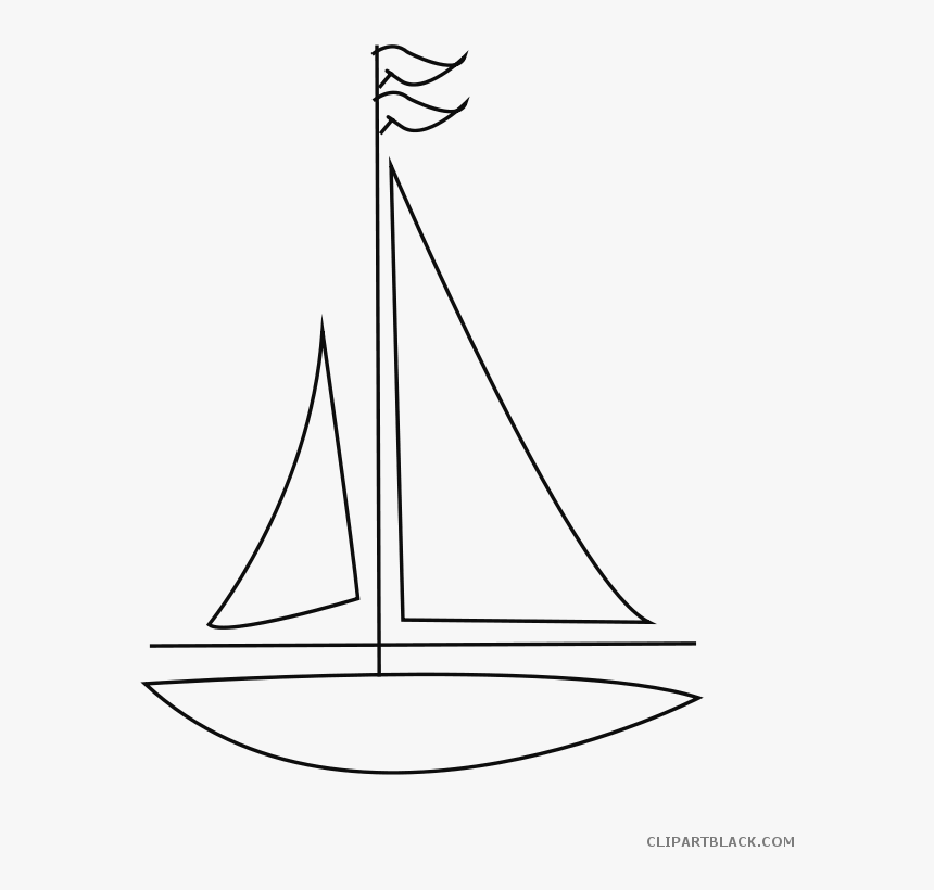 Transparent Banner Clipart Black And White - Sail, HD Png Download, Free Download