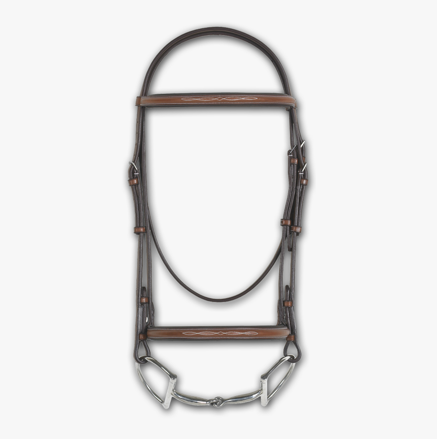 Pessoa Fancy Stitched Padded Wide Noseband Show Bridle - Brass, HD Png Download, Free Download