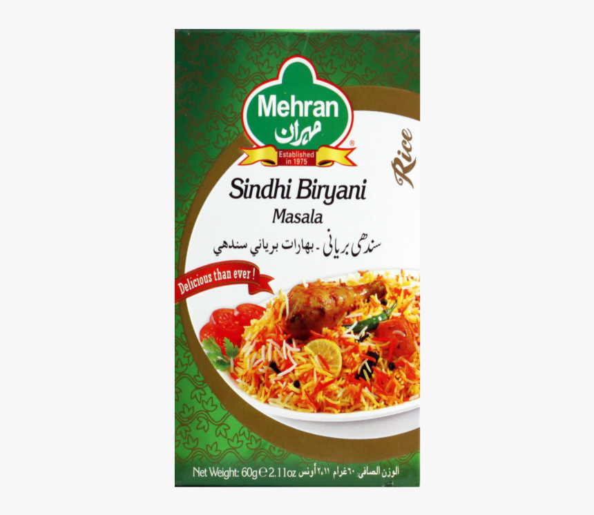 Mehran Sindhi Biryani 60g - Mehran Car Biryani Masala, HD Png Download, Free Download