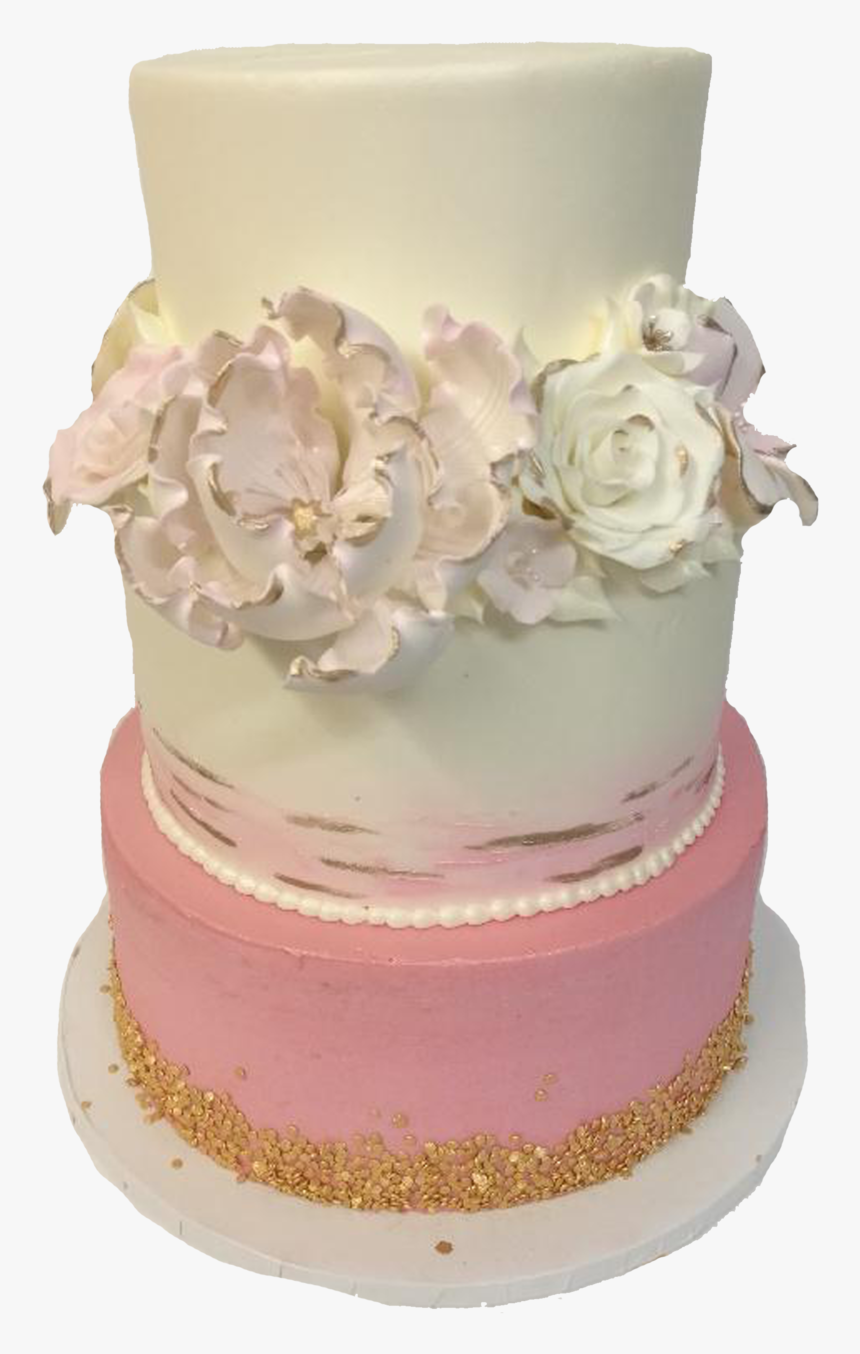 Pink Gold Wedding - Wedding Cake, HD Png Download, Free Download
