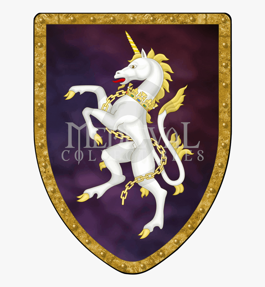 Transparent Gold Unicorn Png - Medieval Unicorn Coat Of Arms, Png Download, Free Download