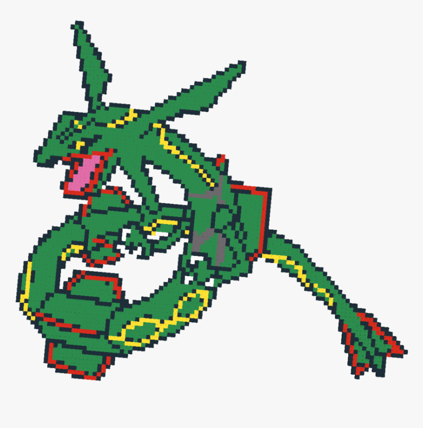 Rayquaza 8 Bit Png , Png Download - Mewtwo Pixel Art, Transparent Png, Free Download