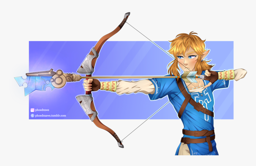 Link From Breath Of The Wild - Target Archery, HD Png Download, Free Download