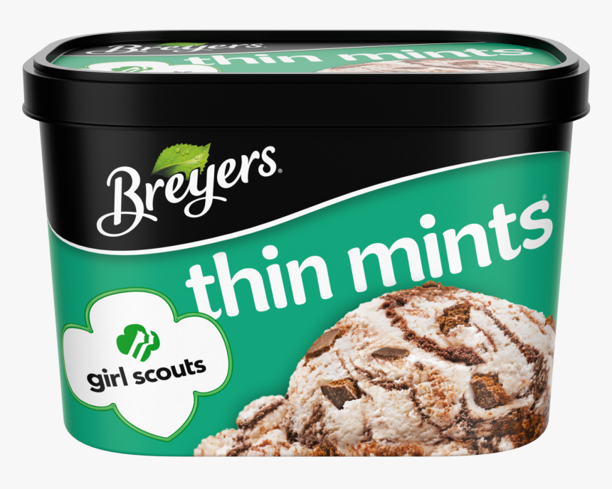 Transparent Chocolate Mint Clipart - Breyers Girl Scout Cookie Ice Cream, HD Png Download, Free Download