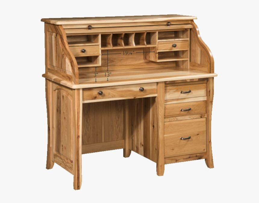 Small Roll Top Desk With Drawers Hd Png Download Kindpng