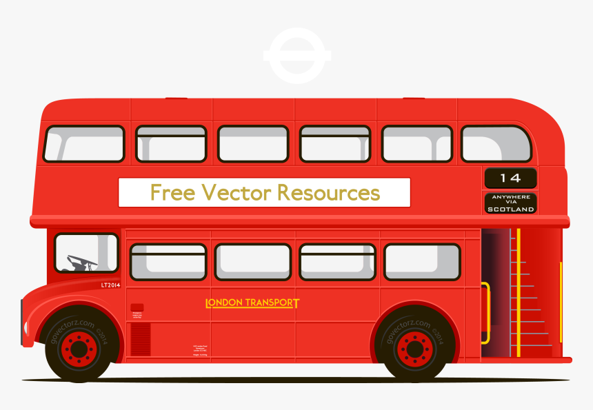 Double - Double Decker Bus Png, Transparent Png, Free Download