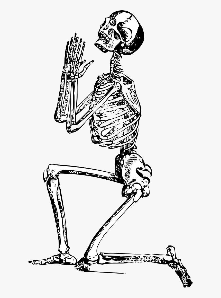 Transparent Dabbing Skeleton Png - Skeleton Praying Png, Png Download, Free Download