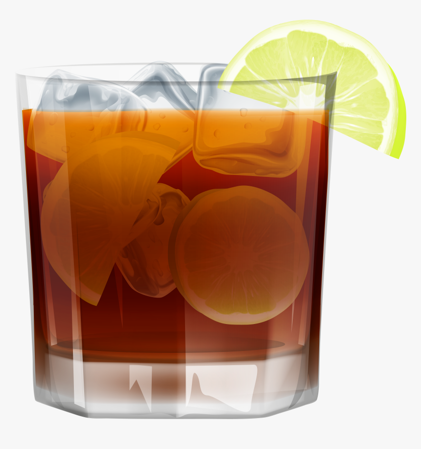 Whiskey Withice And Lemon Png Clip Art - Whiskey Clipart Png, Transparent Png, Free Download