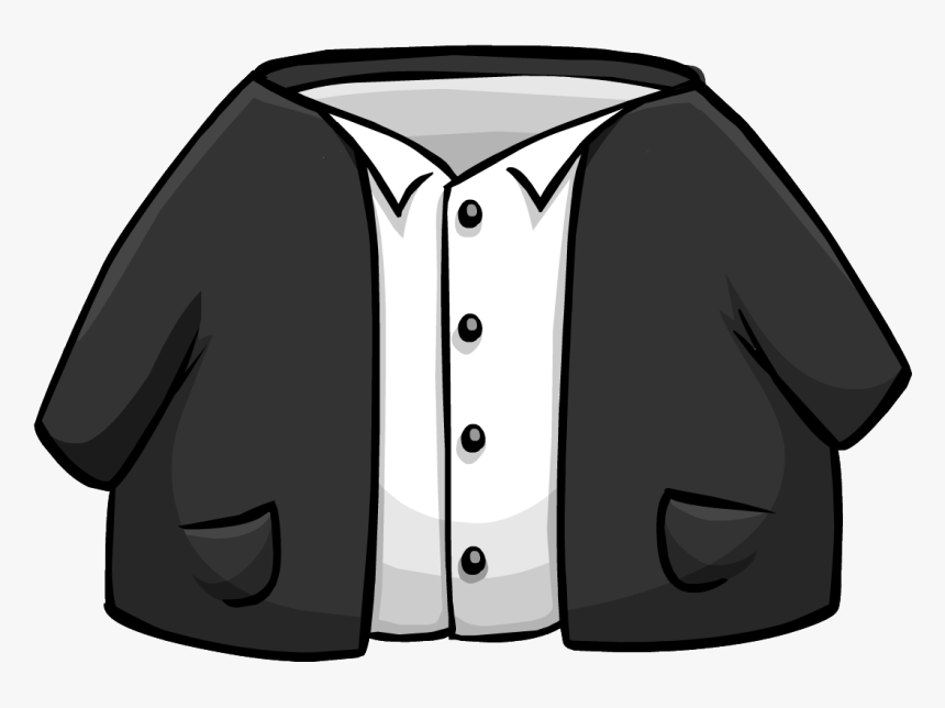 Black Suit Png - Club Penguin Suit Png, Transparent Png, Free Download