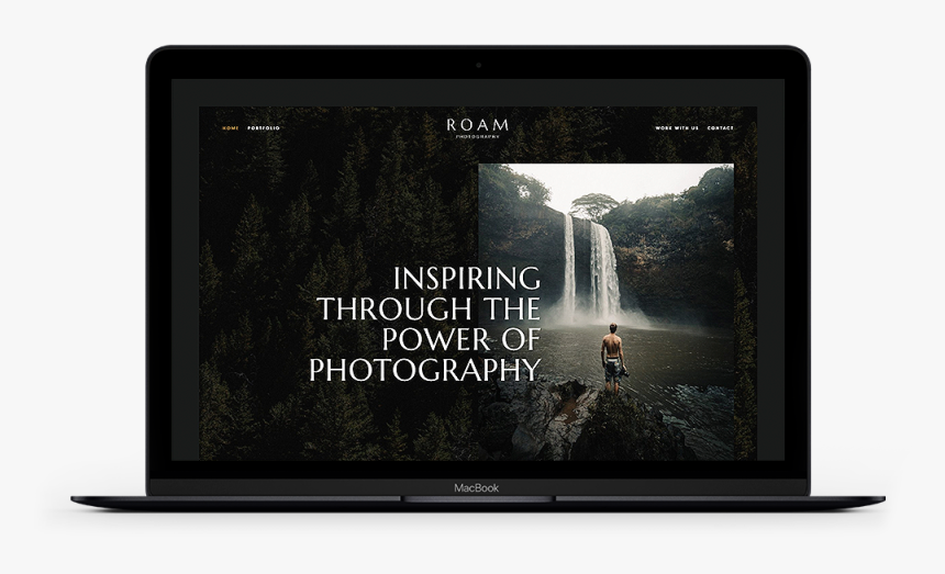 Macbook Squarespace Design Mockup Roam - Led-backlit Lcd Display, HD Png Download, Free Download