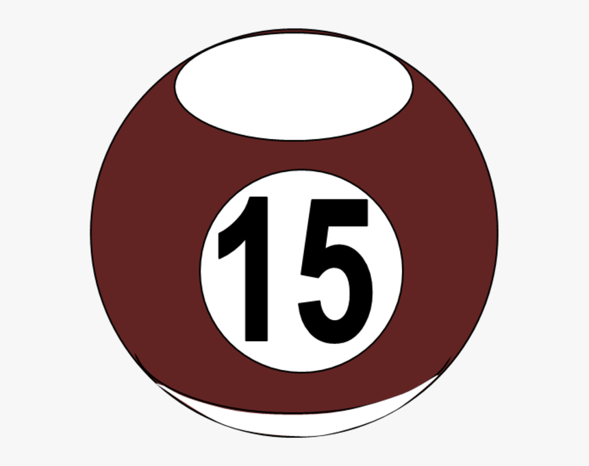 Number 15 Pool Ball, HD Png Download, Free Download