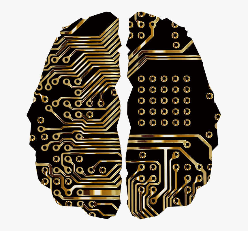 Brain Circuit Board Pcb Computer Electronics Artificial Intelligence Clipart Hd Png Download Kindpng