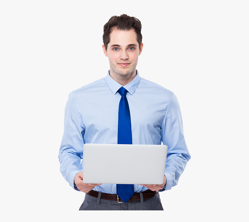 Man With Laptop - Businessperson, HD Png Download, Free Download