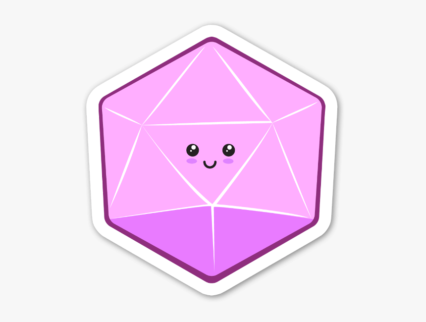 Kawaii - D20 Png Pink, Transparent Png, Free Download