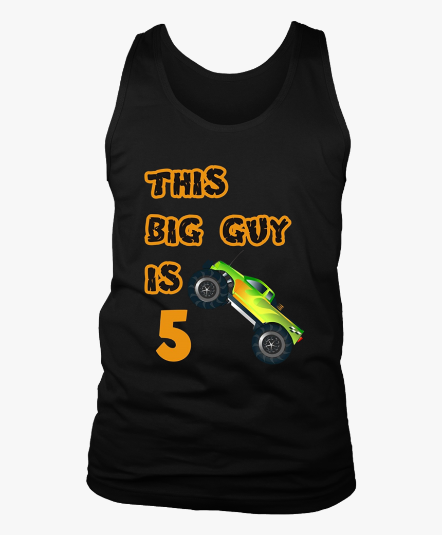 Kids 5th Birthday Boy Monster Truck T-shirt 5 Year - Active Tank, HD Png Download, Free Download