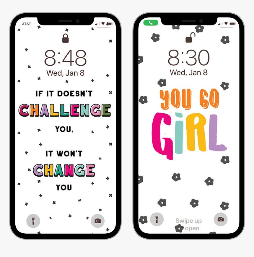 Give Your Phone A New Look And Motivate Yourself At - Iphone, HD Png Download, Free Download