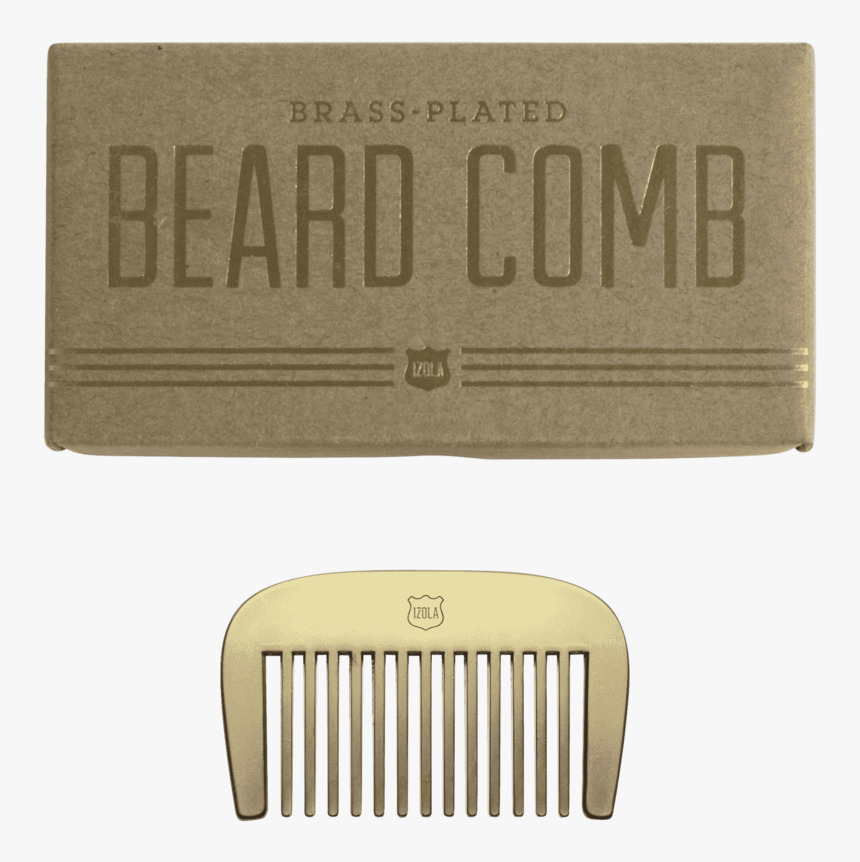 Brass Beard Comb - Label, HD Png Download, Free Download