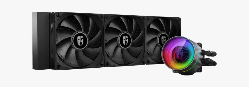 Castle 360 Ex, Argb Led, 360mm Radiator, 280w Tdp, - Deepcool Castle 360ex 64.4 Cfm Liquid Cpu Cooler, HD Png Download, Free Download