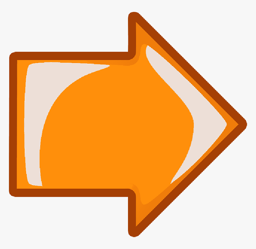 Computer, Icon, Left, Right, Arrow, Cartoon, Orange - Seta Para Escrever Dentro, HD Png Download, Free Download