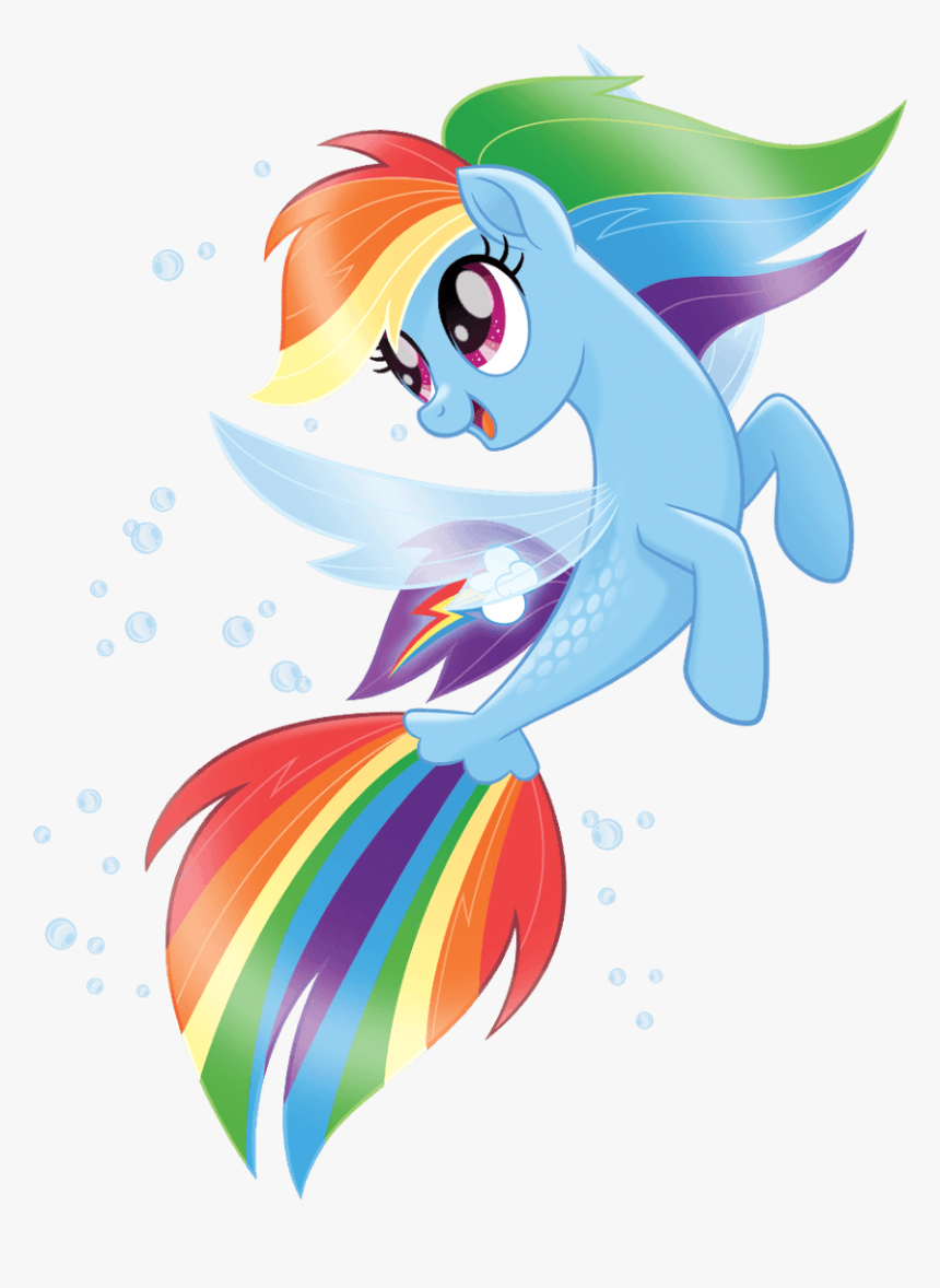 My Little Pony Mermaid Rainbow Dash Hd Png Download Kindpng