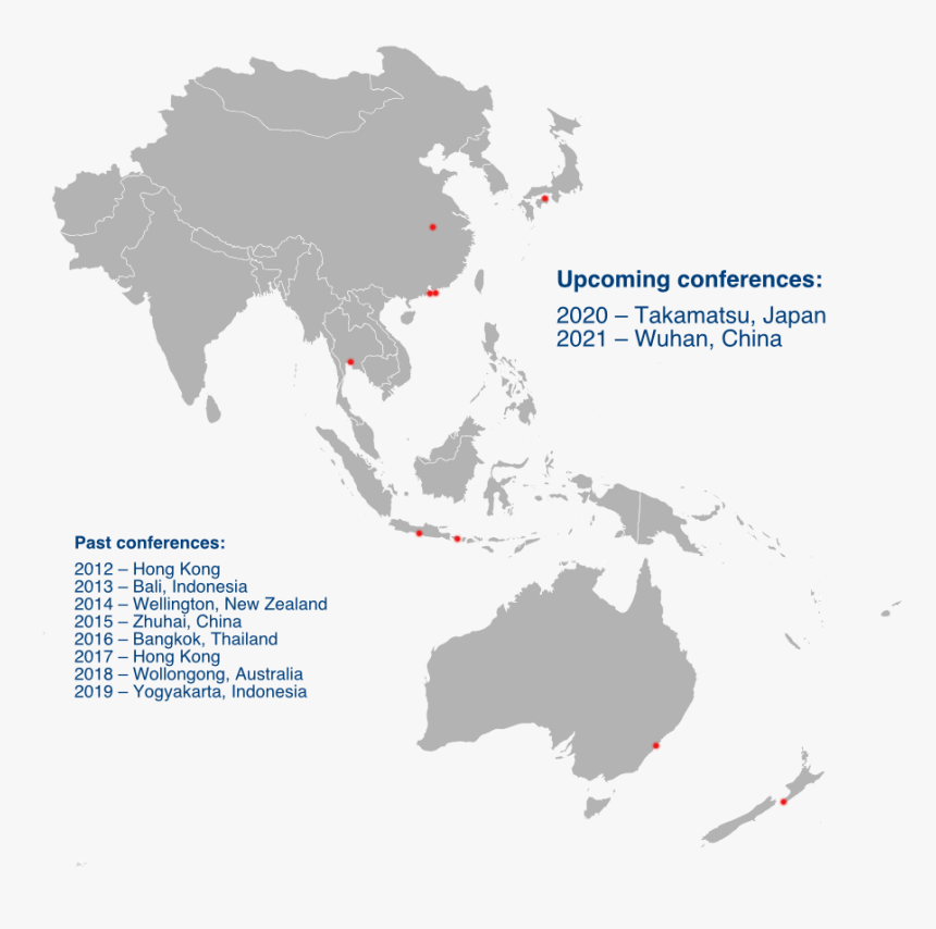 Map Of Ieee Region - Asia Pacifico, HD Png Download, Free Download