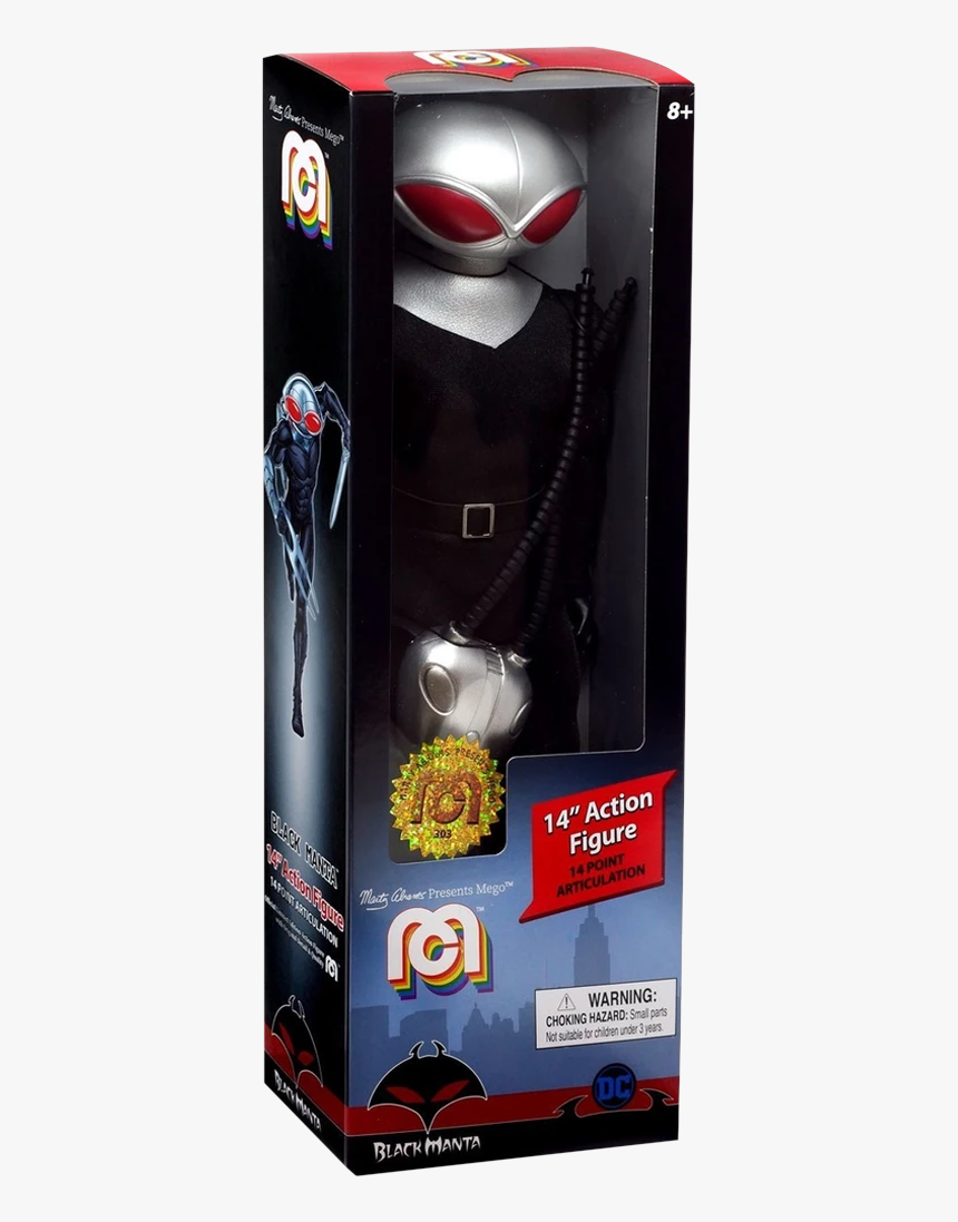 Black Manta 14” Mego Action Figure - Black Manta Mego, HD Png Download, Free Download