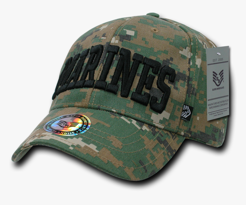 Marines Cap Digital Camouflage Woodland - Baseball Cap, HD Png Download, Free Download