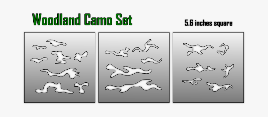 Woodland Camo Stencil, HD Png Download, Free Download