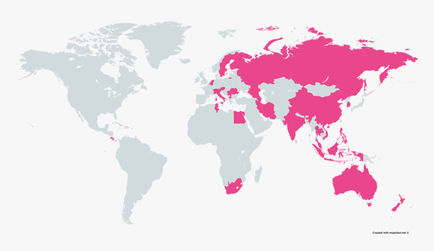 World Population Map By Continent, HD Png Download, Free Download