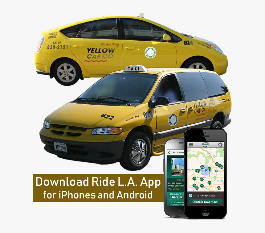 United Taxi Cabs - Minivan, HD Png Download, Free Download