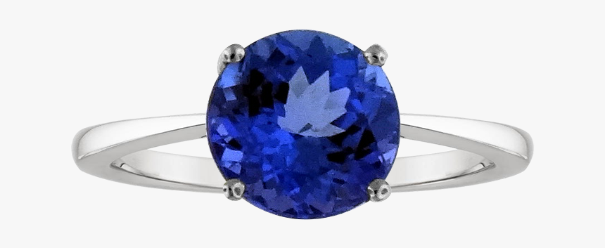 14kt White Gold Round Tanzanite Ring Ts1088r 15297"
 - Pre-engagement Ring, HD Png Download, Free Download