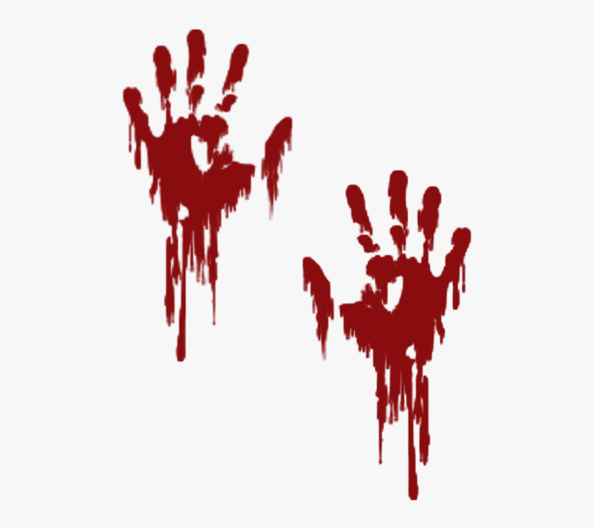 Hands Hand Blood Dead Red Splatter Icicles Sticker Transparent Background Bloody Handprint Hd Png Download Kindpng