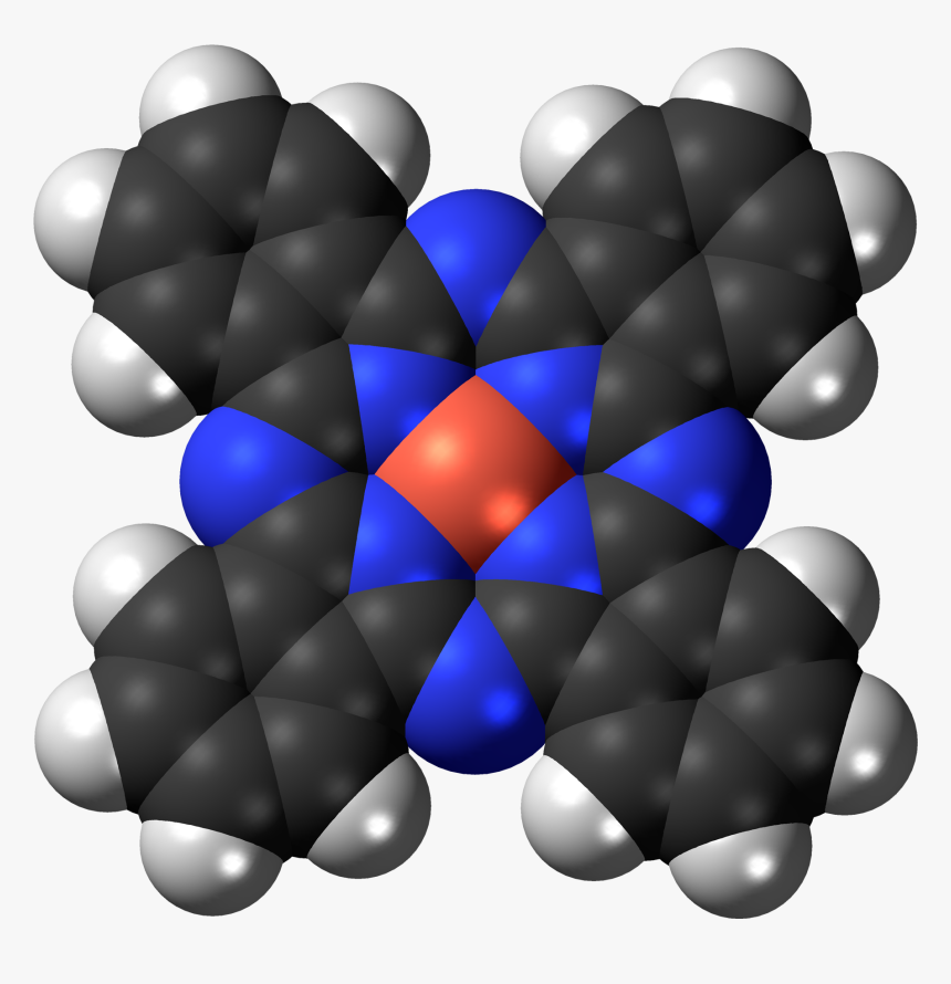 Phthalo Blue 3d Spacefill - Phthalocyanine Molecule, HD Png Download, Free Download