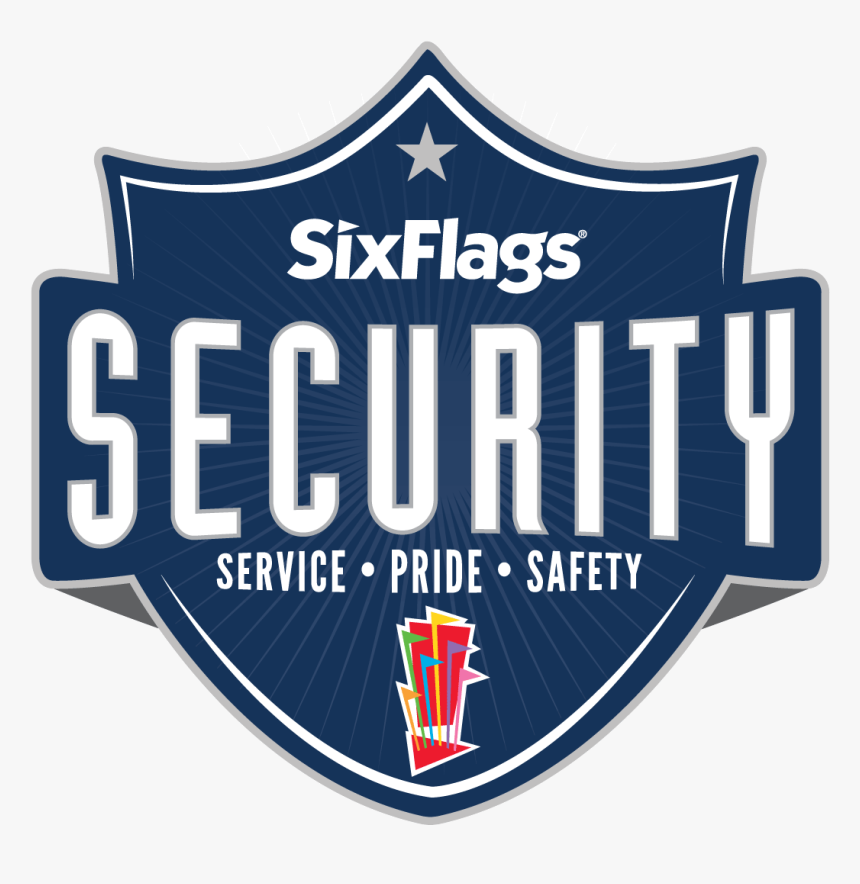 Six Flags Security Logo - Six Flags, HD Png Download, Free Download