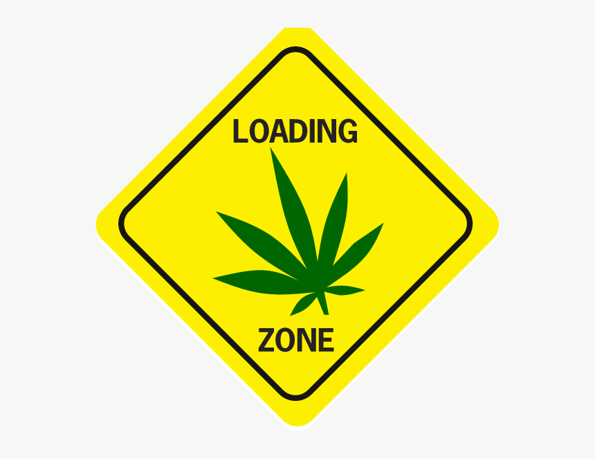 Loading Zone Pot Leaf Diamond - Oxidizer Sign, HD Png Download, Free Download