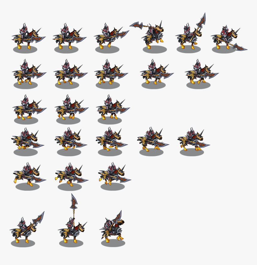 Mobile Fury Knight Boss - Knight Rpg Sprite Sheet, HD Png Download ...