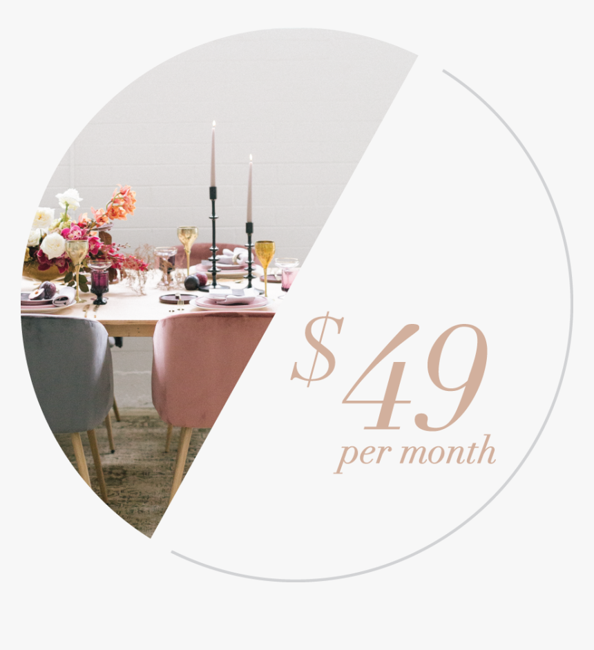 2020 Sourced Co Styled Stock Photography Monthly Membership - Kitchen & Dining Room Table, HD Png Download, Free Download