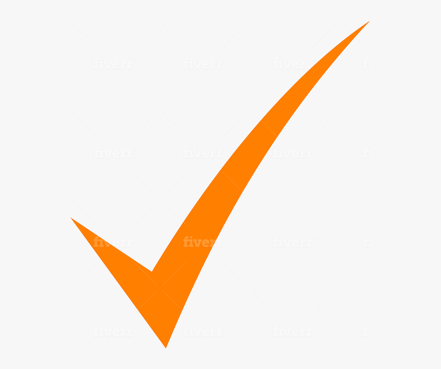 Orange Check Mark Icon, HD Png Download, Free Download