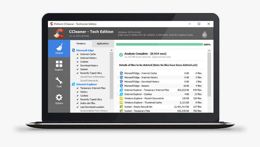 Ccleaner - Ccleaner Analyze, HD Png Download, Free Download