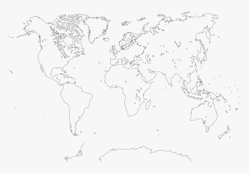 Large Size World Mapquality - Map, HD Png Download - kindpng