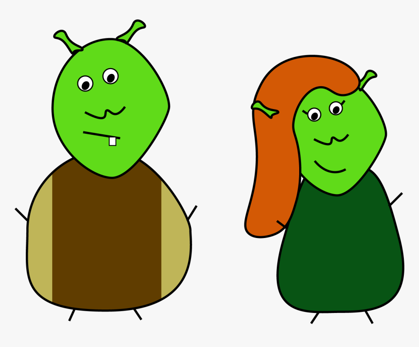 So Shrek Can Tell Fiona Everything - Cartoon, HD Png Download, Free Download