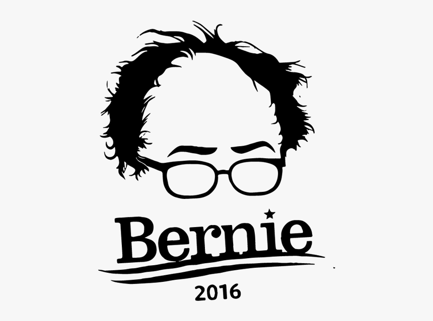 Bernie Hair Png - Bernie Sanders Art Transparent Background, Png Download, Free Download