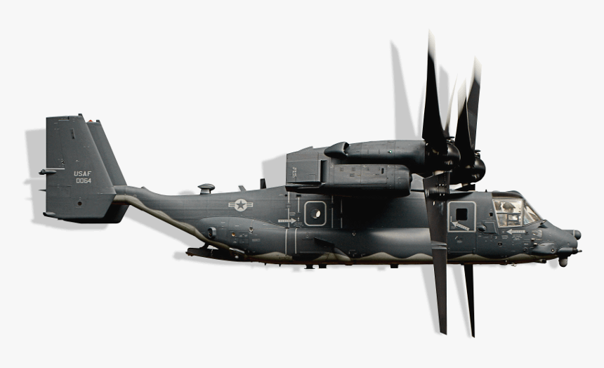 A 3d Osprey V-22 Helicopter Model - Rotorcraft Helicopter, HD Png Download, Free Download