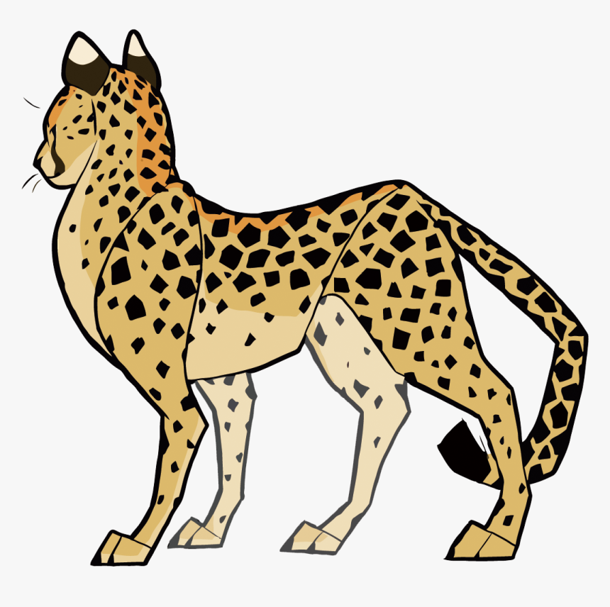 Cheetah Cat Cougar Clip Art - Clipart Cute Cougar, HD Png Download ...