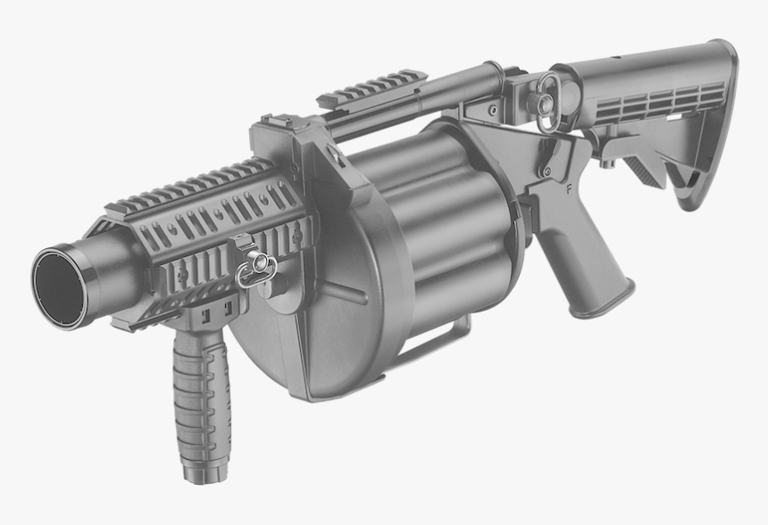 Ics Milkor 40mm Multiple Grenade Launcher - 6 Round Grenade Launcher, HD Png Download, Free Download