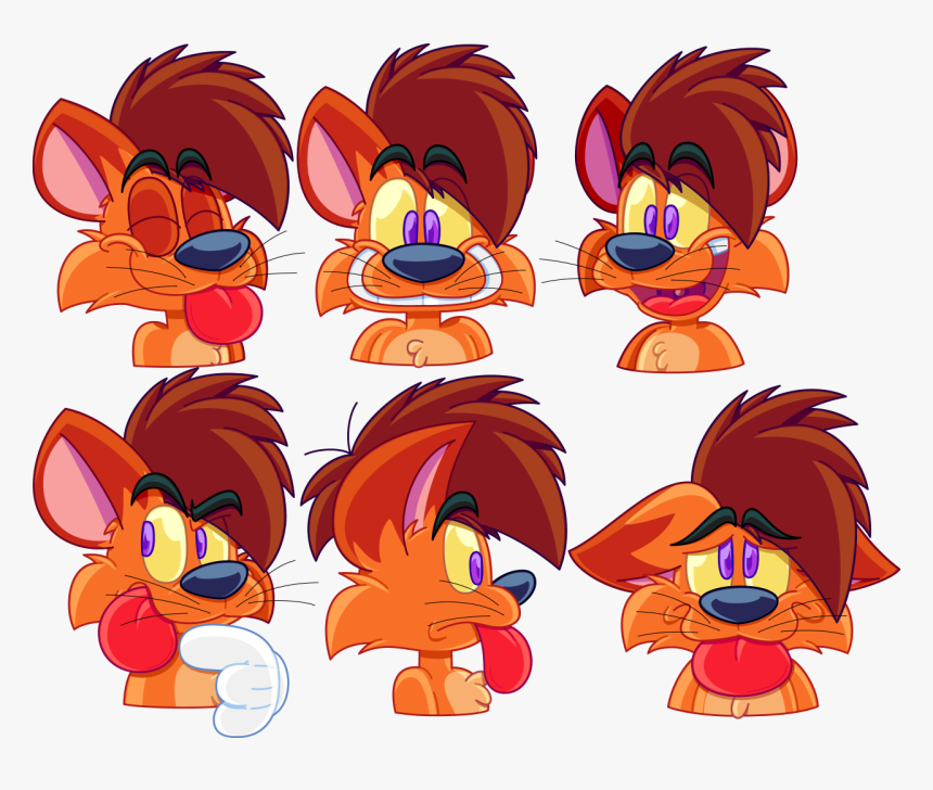 Expressions Of A Derpy Cat - Cartoon, HD Png Download, Free Download